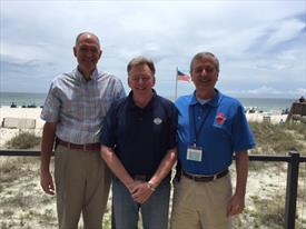 Photo from our summer conference with ICMA President Jim Bennett from Maine (center) and Alan Ours, ICMA V/P from Georgia