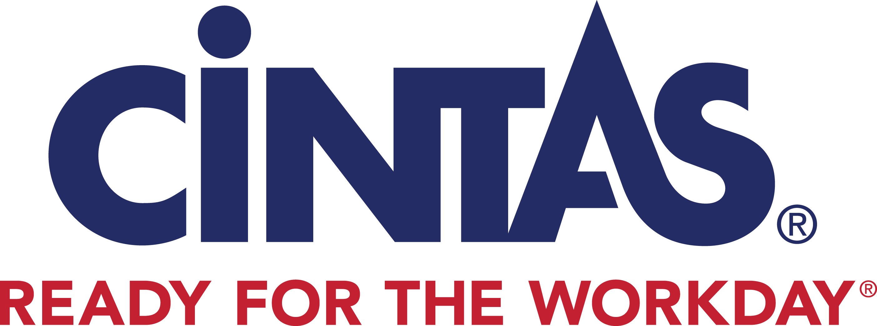 Cintas Logo; Tagline: Ready for the world.