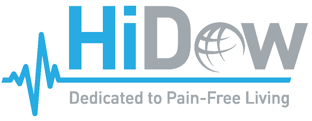 Hi Dow Logo; Tagline: Dedicated to Pain-Free Living