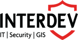Interdev Logo; Tagline: IT, Security, GIS